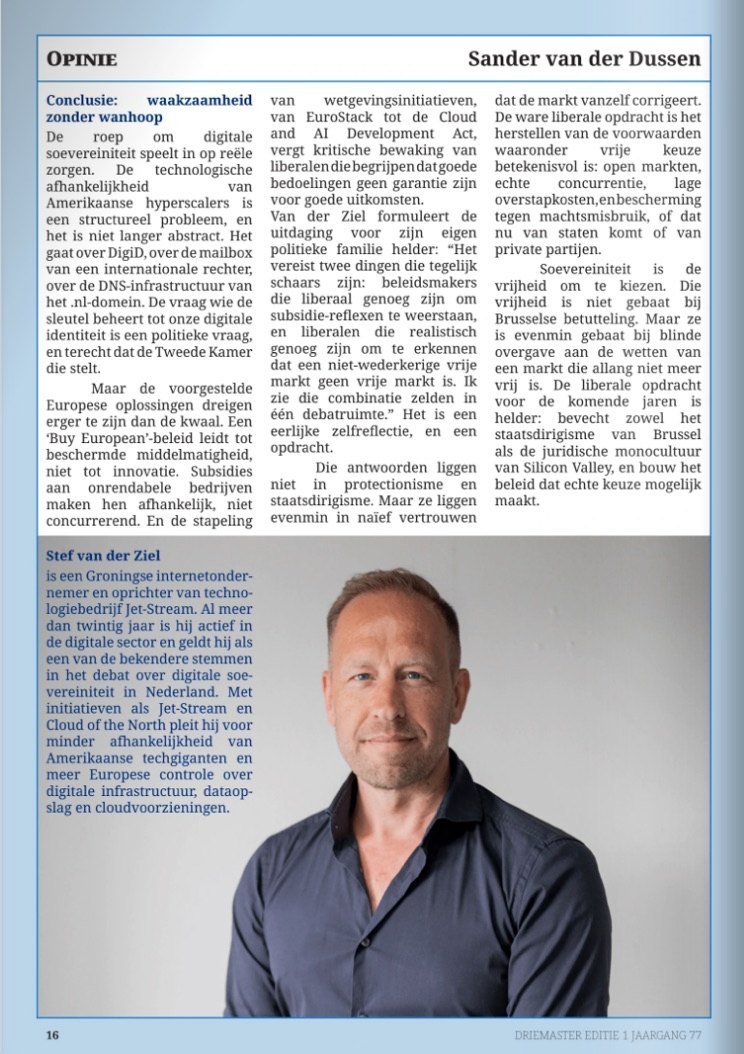 Driemaster pagina 16: Conclusie en portret van Stef van der Ziel